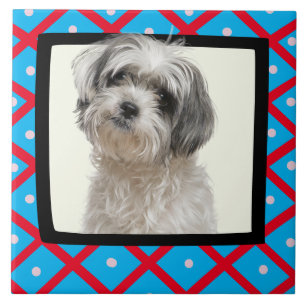 Shih Tzu customised photo frame Ceramic Tile