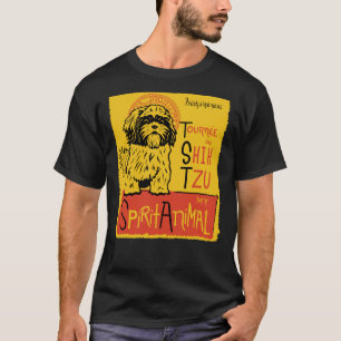 Shih Tzu Cute Dog Chat Noir Mashup T-Shirt