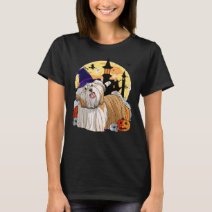 Shih Tzu Cute Dog Halloween Witch T-Shirt