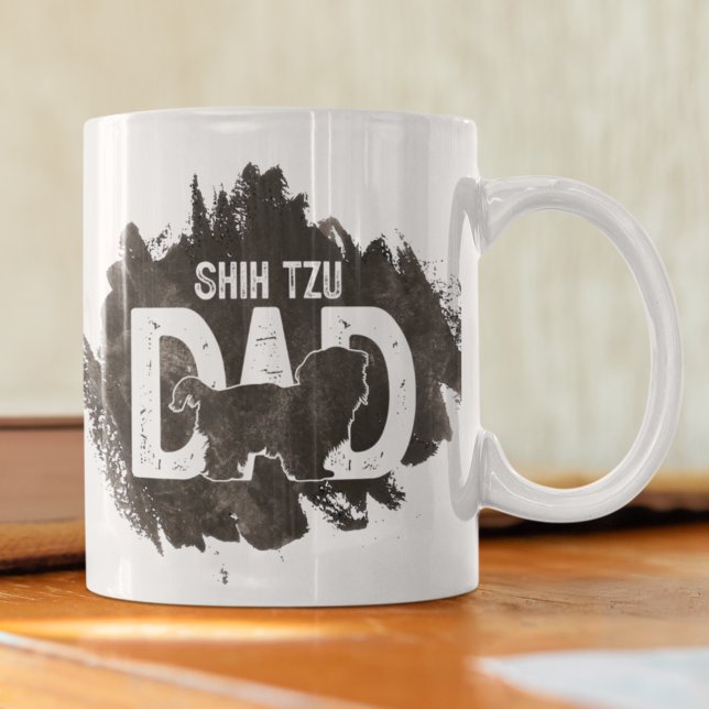 Shih tzu Dad Dog Breed Lover Father's Day Coffee Mug (Creator Uploaded)
