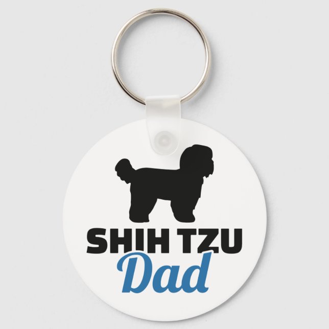 Shih Tzu Dad Key Ring (Front)