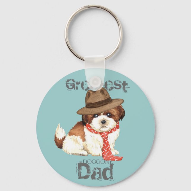Shih Tzu Dad Key Ring (Front)
