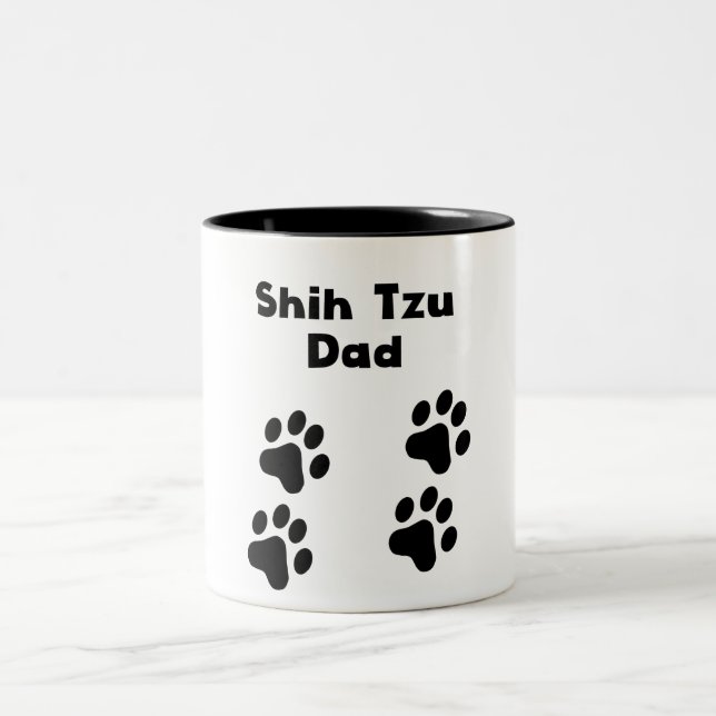 Shih Tzu Dad Two-Tone Coffee Mug (Center)