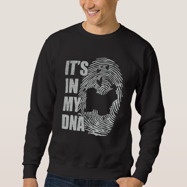 Shih Tzu DNA Dog Mom Dad Dog Sweatshirt (Front)