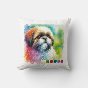 Shih Tzu Dog 200924AREF131 - Watercolor Cushion