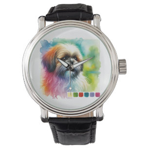 Shih Tzu Dog 200924AREF131 - Watercolor Watch
