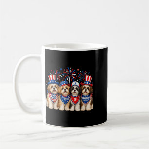 Shih Tzu Dog 250 Years Aamerican 1776 2026 4th Coffee Mug