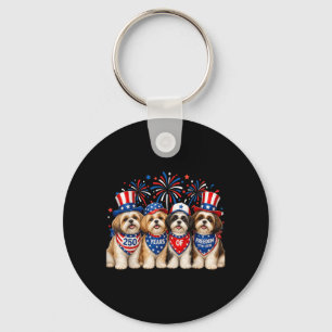 Shih Tzu Dog 250 Years Aamerican 1776 2026 4th Key Ring