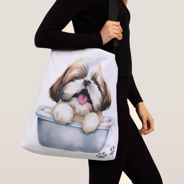 Shih Tzu Dog Crossbody Bag (Close Up)