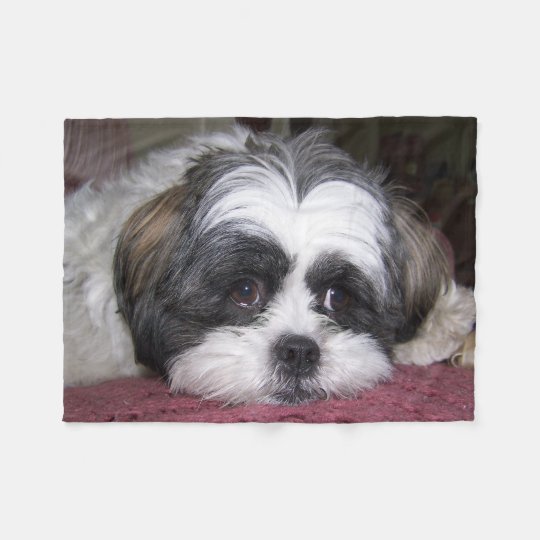 Shih Tzu Dog Fleece Blanket
