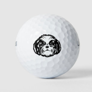 Shih Tzu Dog Golf Balls