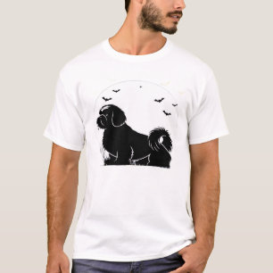 Shih Tzu Dog ? Halloween Moon Silhouette Classic T T-Shirt