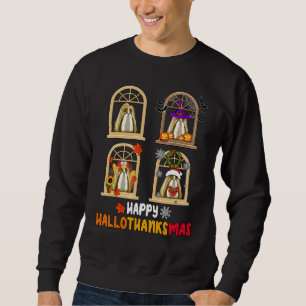SHIH TZU Dog Happy Hallothanksmas Pets Dog Sweatshirt