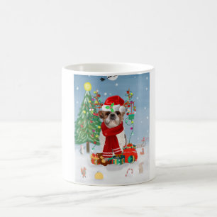 Shih Tzu Dog in Snow Christmas  Coffee Mug