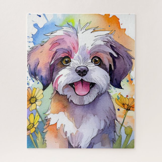 Shih Tzu Dog Jigsaw Puzzle (Vertical)