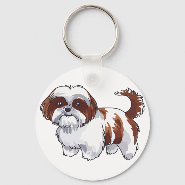 Shih Tzu Dog Key Ring (Front)