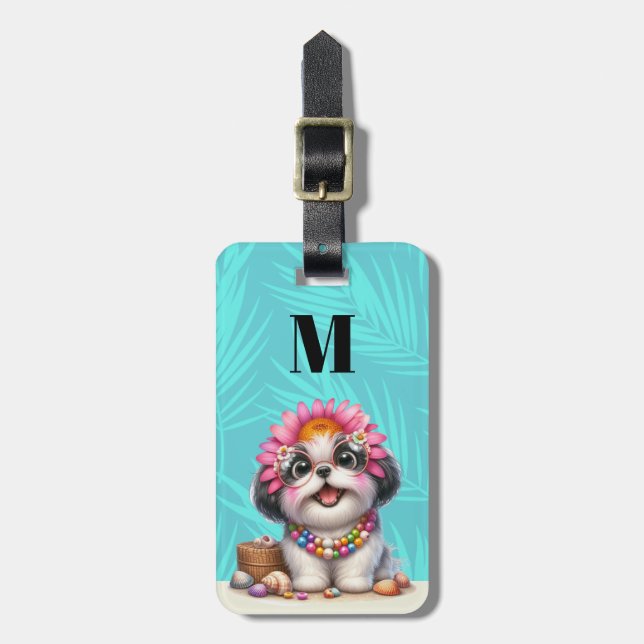 Shih Tzu Dog Luggage Tags (Front Vertical)