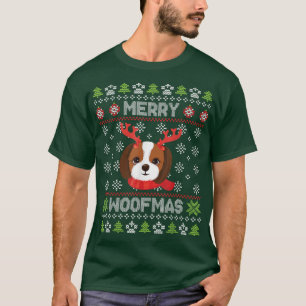 Shih Tzu Dog Noel Costume Snow Merry Christmas Woo T-Shirt