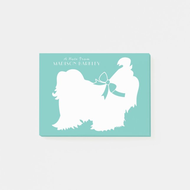 Shih-Tzu Dog Puppy Long Hair Post-it Notes (Front)