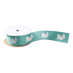 Shih-Tzu Dog Puppy Long Hair Satin Ribbon