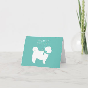 Shih Tzu Dog Puppy Teddy Bear Short Hair Note Card