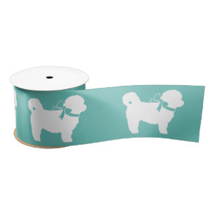Shih Tzu Dog Puppy Teddy Bear Short Hair Satin Ribbon