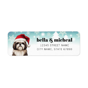 Shih Tzu Dog Return Address Labels