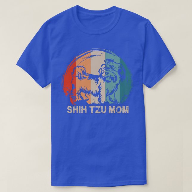 Shih Tzu Dog Shih Tzu Mum T-Shirt (Design Front)
