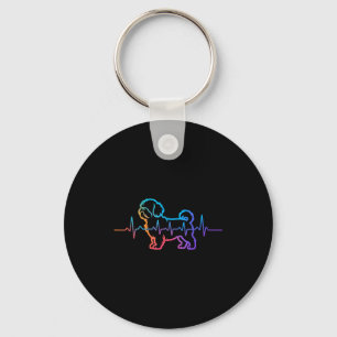 Shih tzu dog shihtzu dog heartbeat shitzhu funnySh Key Ring