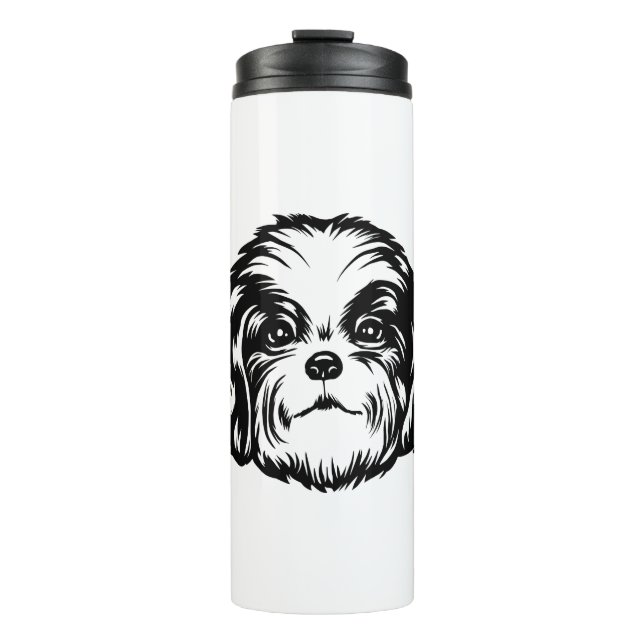 Shih Tzu Dog Thermal Tumbler (Front)