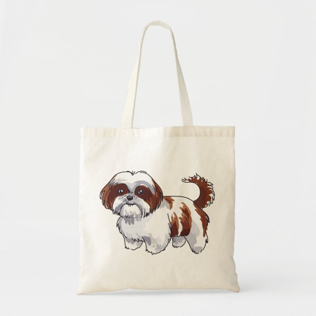 Shih Tzu Dog Tote Bag (Front)