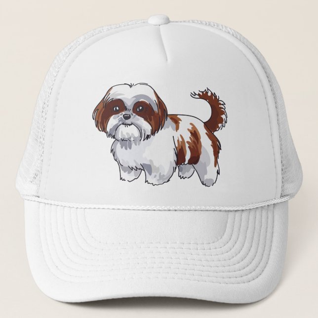 Shih Tzu Dog Trucker Hat (Front)