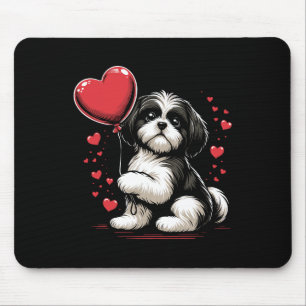 Shih Tzu Dog Valentine's Day Dog Owner Valentine Mouse Pad