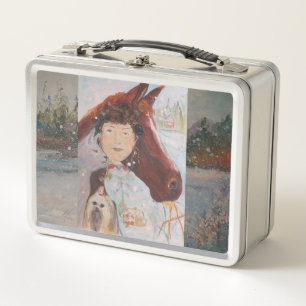 Shih Tzu Dog Vermont Maureen Girard Bonnie LeMay Metal Lunch Box