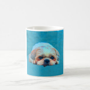 Shih Tzu Dog Water colour art Portrait Coffee Mug