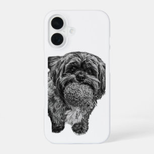 Shih Tzu Dog with Ball   Art Phone Case