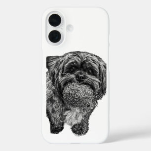 Shih Tzu Dog with Ball Art Phone Case