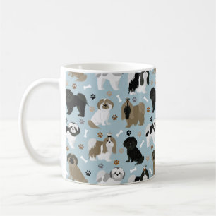 Shih Tzu Dogs Paws and Bones Coffee Mug