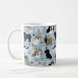 Shih Tzu Dogs Paws and Bones Coffee Mug