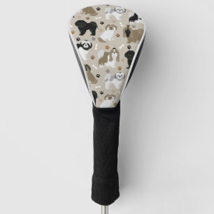 Shih Tzu Dogs Paws and Bones Golf Head Cover