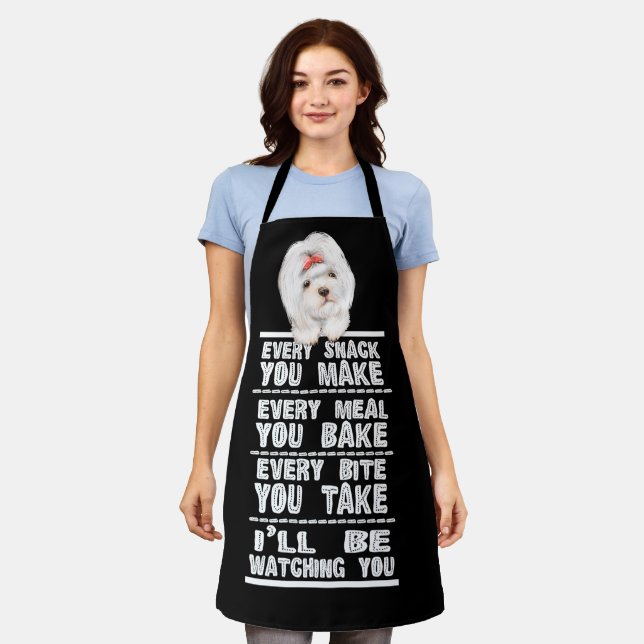 shih tzu Every Snack You Make Apron (Worn)