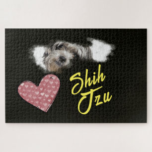Shih Tzu Eyes Solid Colour 1000 piece Jigsaw Puzzle