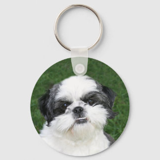 Shih Tzu face keychain