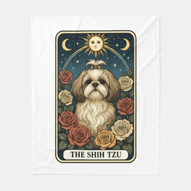 Shih Tzu Fleece Blanket (Front)