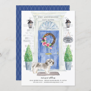Shih tzu Front Door Moving Announcement