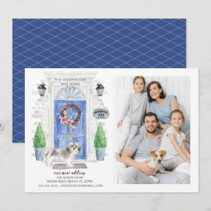 Shih tzu  Front Door Photo Moving Announcement