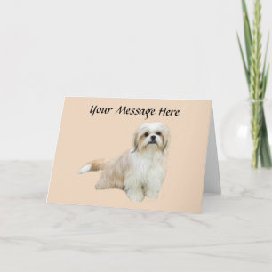 Shih Tzu Greeting Card
