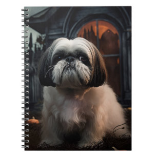 Shih Tzu Halloween Scary Notebook