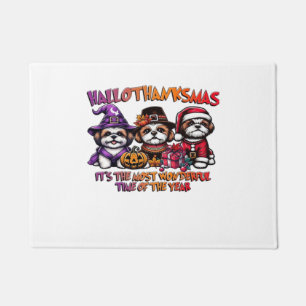 Shih Tzu Halloween Thanksgiving Christmas Classic Doormat