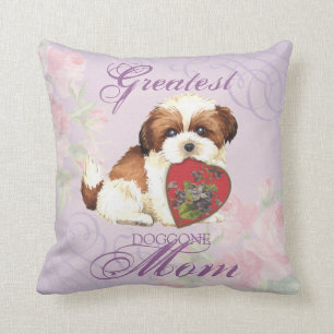 Shih Tzu Heart Mum Cushion